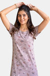 Sweetmoon Long T Shirt Nightdress - Purple — thumbnail 5